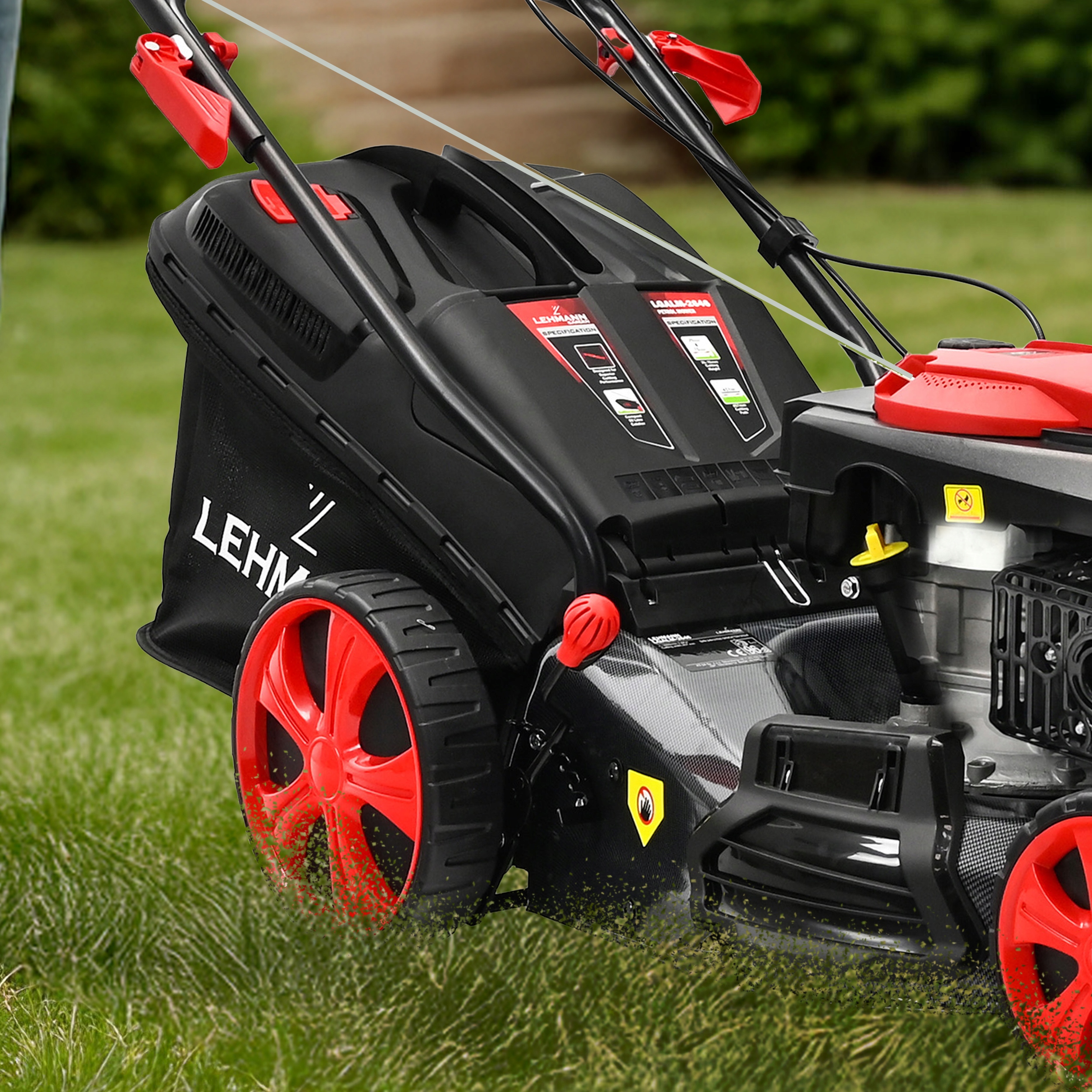 KOSIARKA SPALINOWA LEHMANN 53CM NAPĘD POTĘŻNA SILNIK 196CC MULCZOWANIE OLEJ Producent silnika OHV