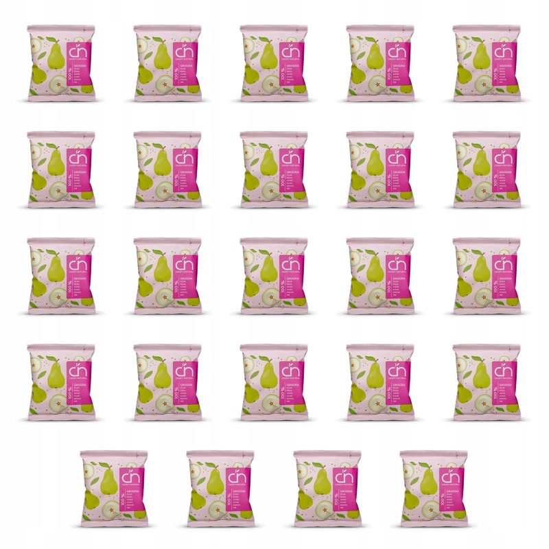 Sušené chipsy z hrušky 100% 18 g Crispy Natural X24