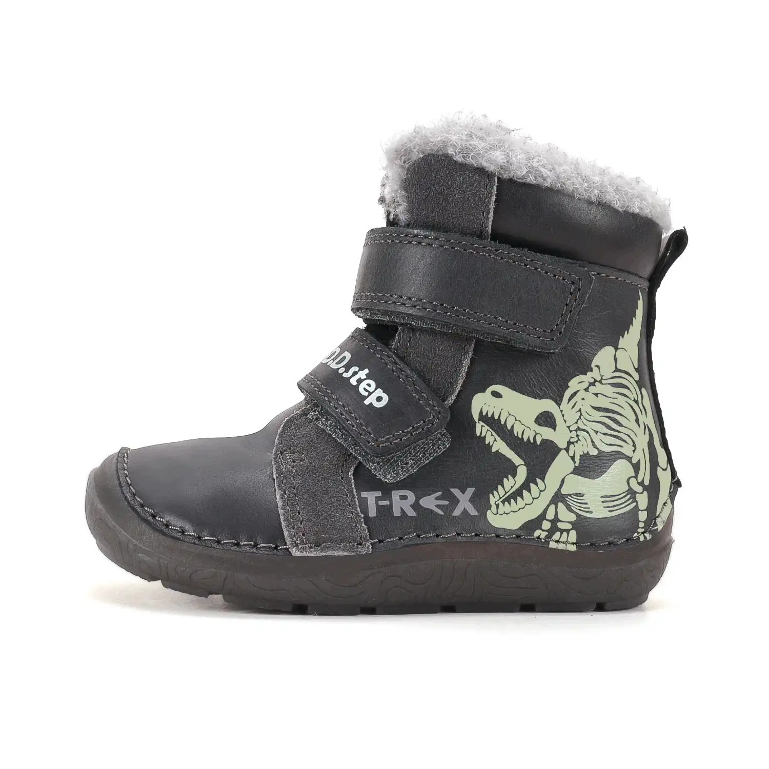 Buty zimowe barefoot D.D. Step W116-62759BW Black naturalna wełna 33