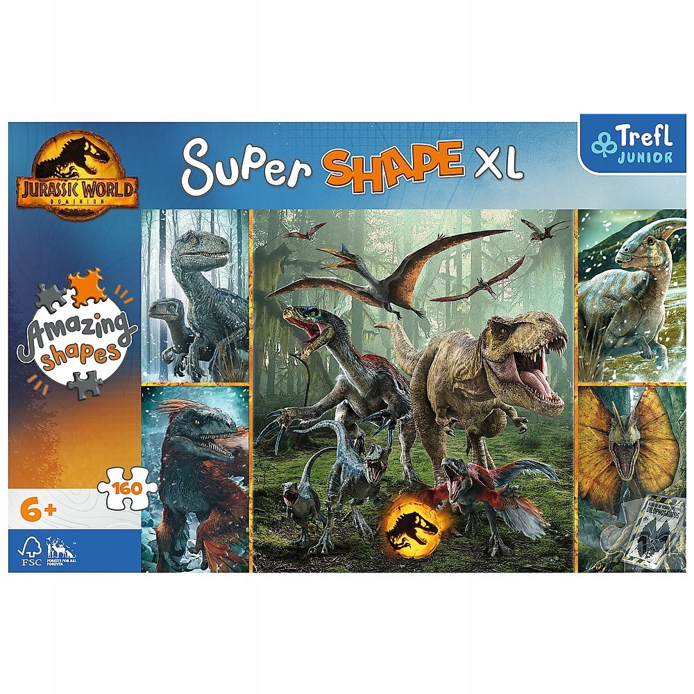 

Trefl Junior, 160 XL Shape Universal Jurassi