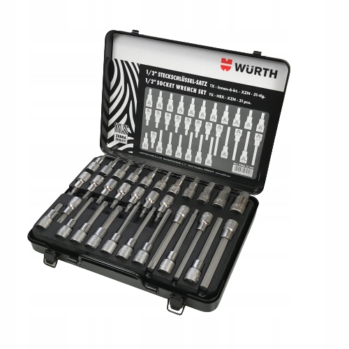Wurth Sada Nástrčných Klíčů 6KT/TX 1/2'' 31 Ks 096513310