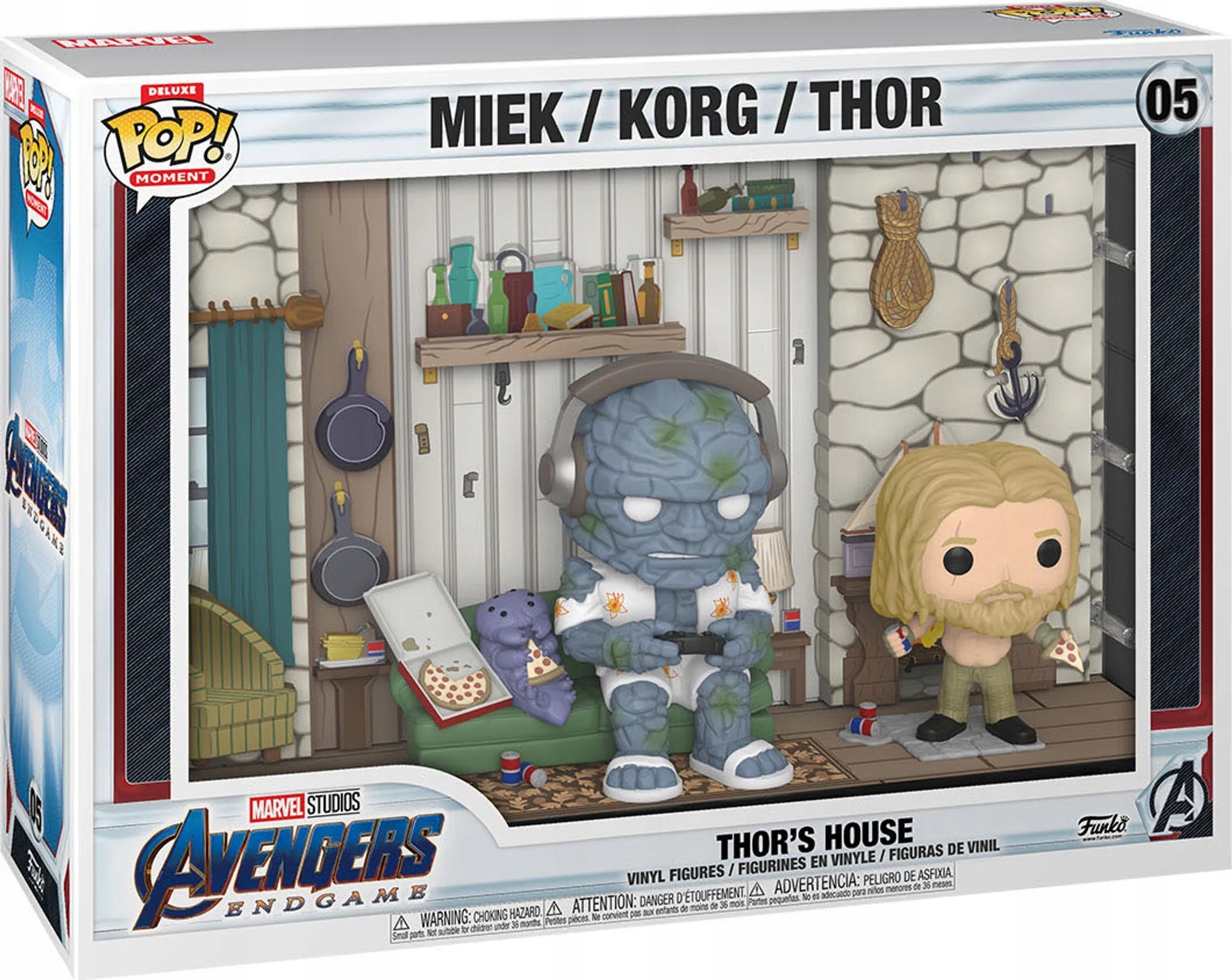 Figurka Funko Pop! Marvel Avengers Thor's House Thor Miek Korg 05 XL 3balení
