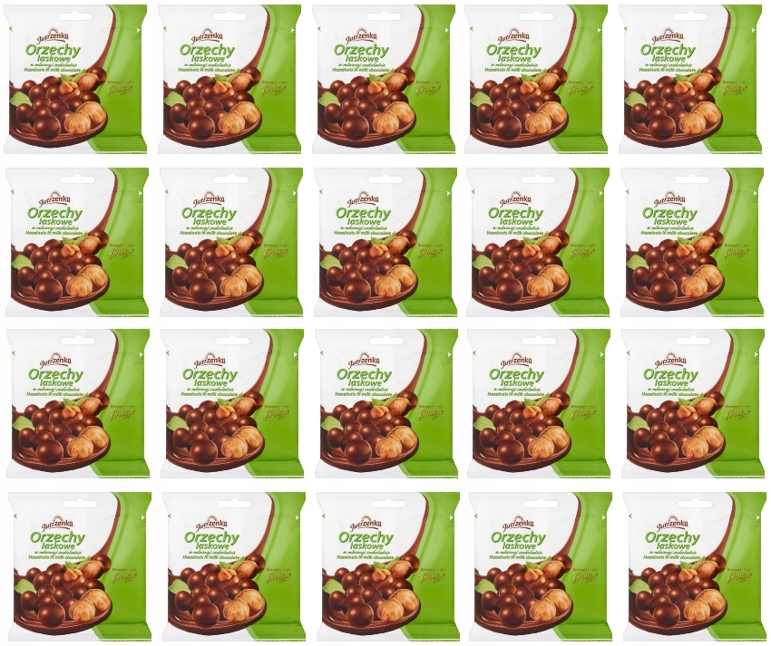 20x 80g Jutrzenka Orzechy laskowe w czekoladzie Karton
