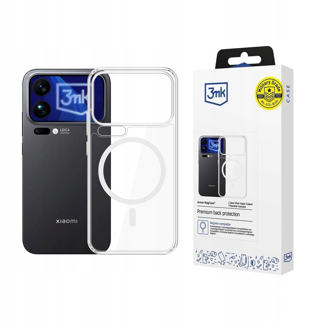 Etui 3mk Armor MagCase na Xiaomi 17 Pro Max przezroczyste