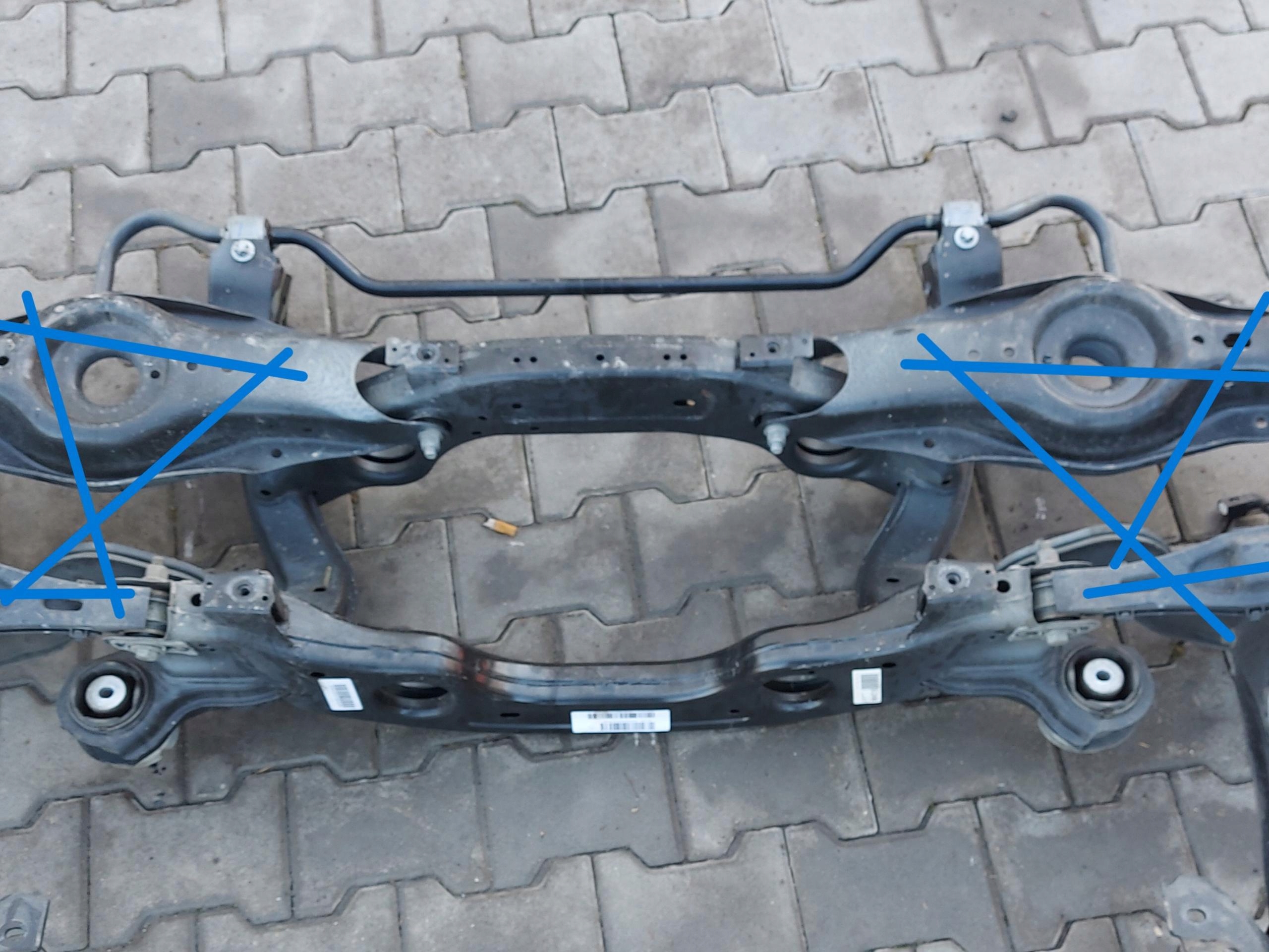 Mercedes EQA EQB 250+ W243 träger Achsträger Achsträgers heck