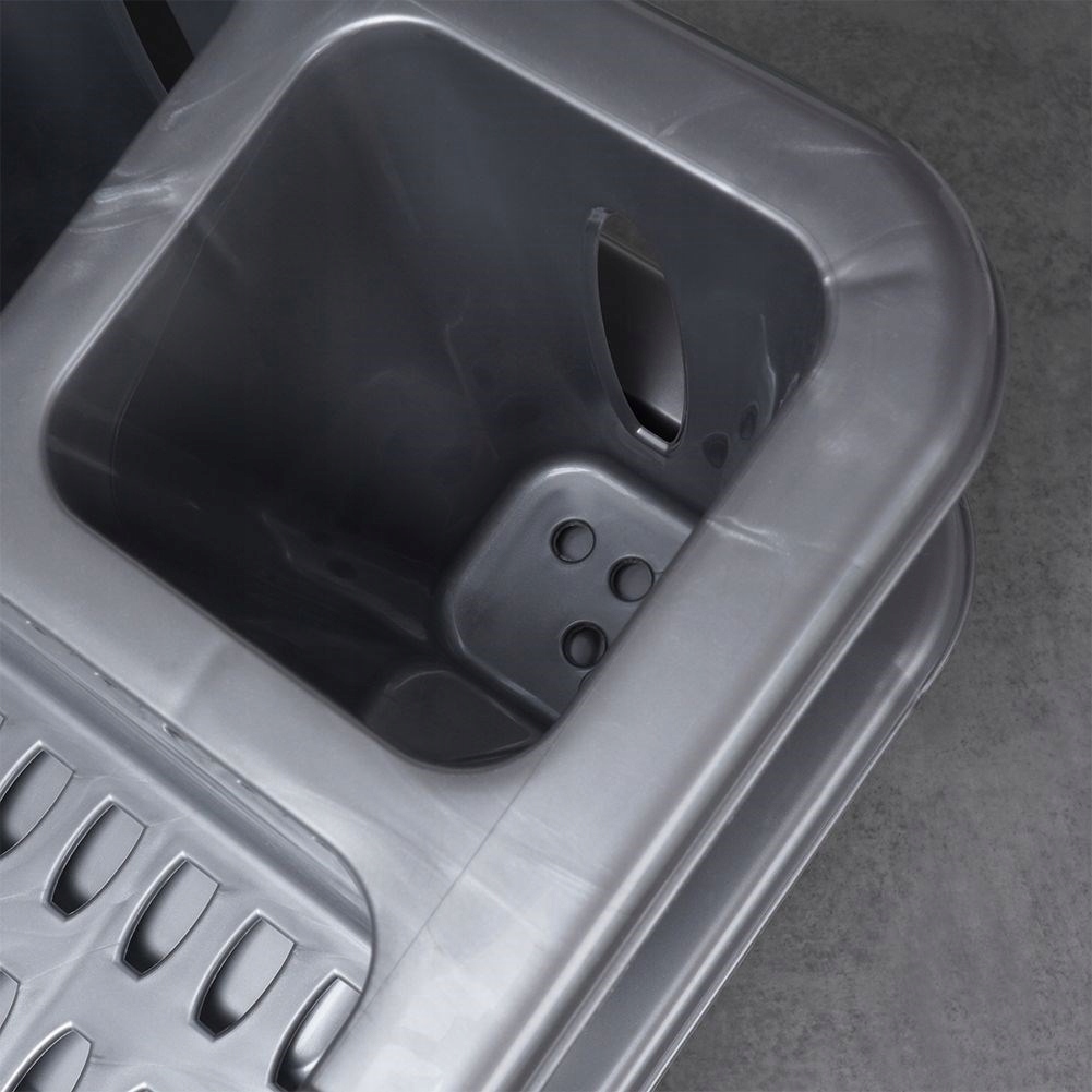 Suszarka NA NACZYNIA kuchenna szara ociekacz na talerze sztućce kubki 40x29 Materiał wykonania plastik