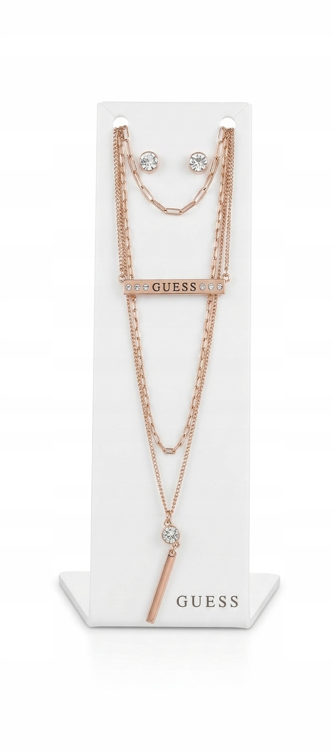 Guess Los Angeles Dárková Sada Čtyřnáhrdelník Náušnice