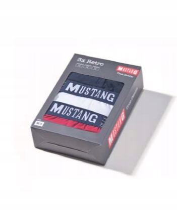 Bokserki Mustang True Denim 3-pack r. S Rozmiar S
