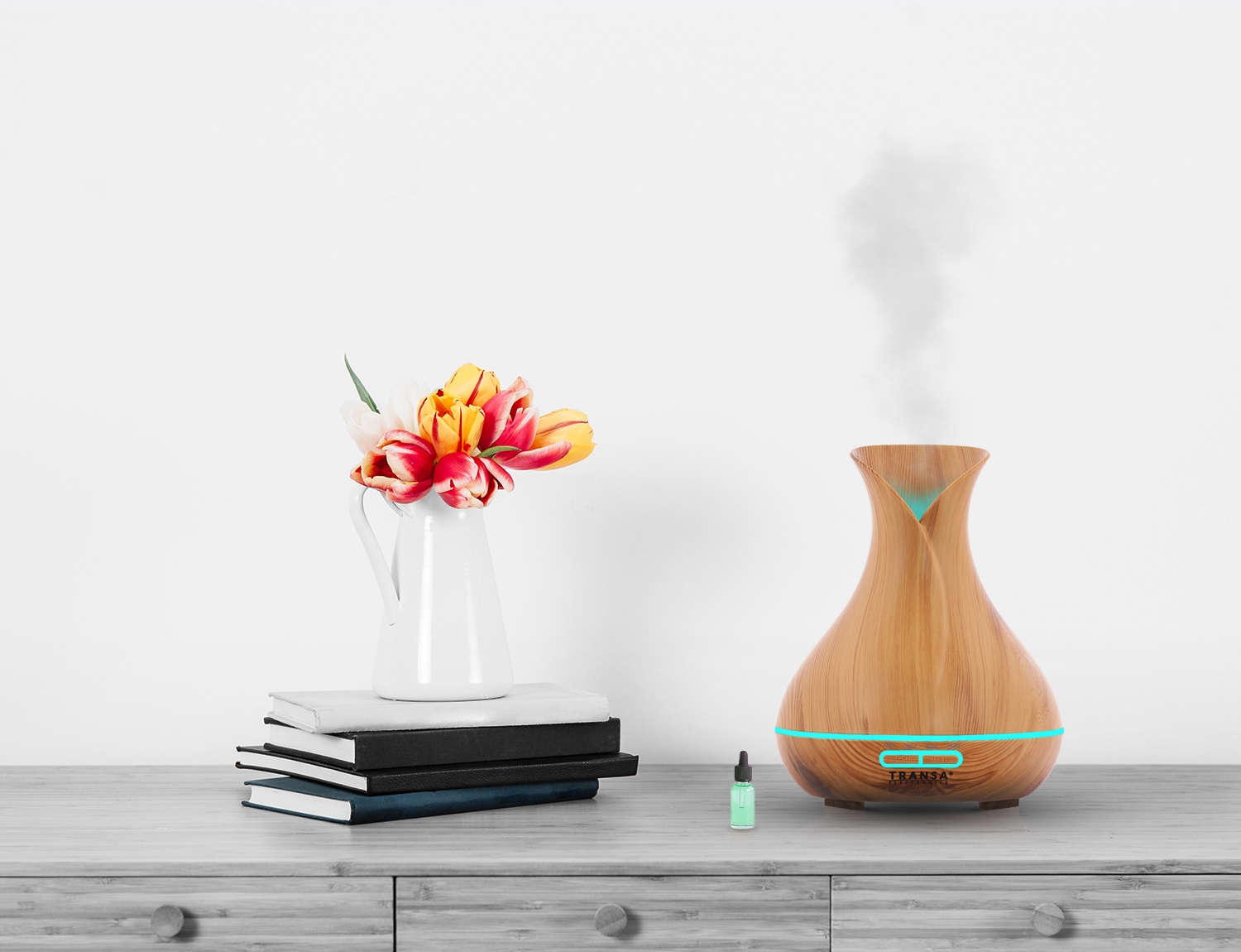 Dyfuzor Zapachowy Aromaterapia Pilot Timer LED AromaBright Transa 300 ml Marka Transa Electronics