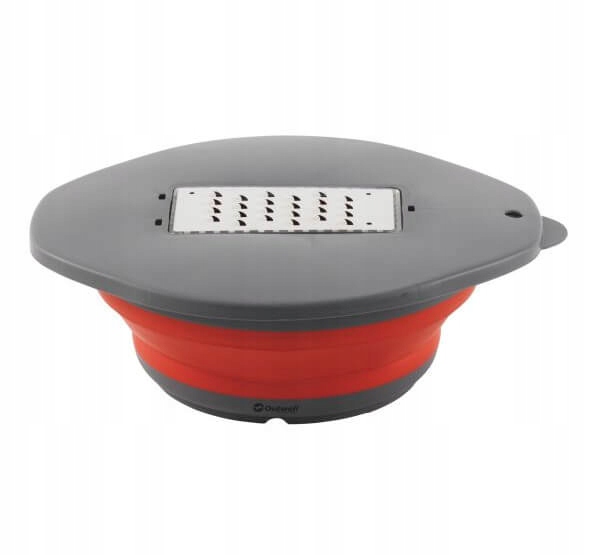 Skládací miska s víkem a struhadlem Outwell Collaps Bowl Red