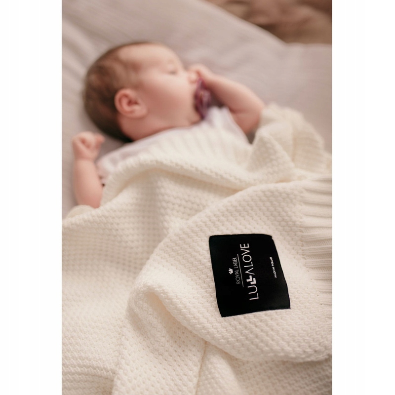 Bambusowy koc makaronik szara chmurka - LULLALOVE Płeć chłopcy dziewczynki