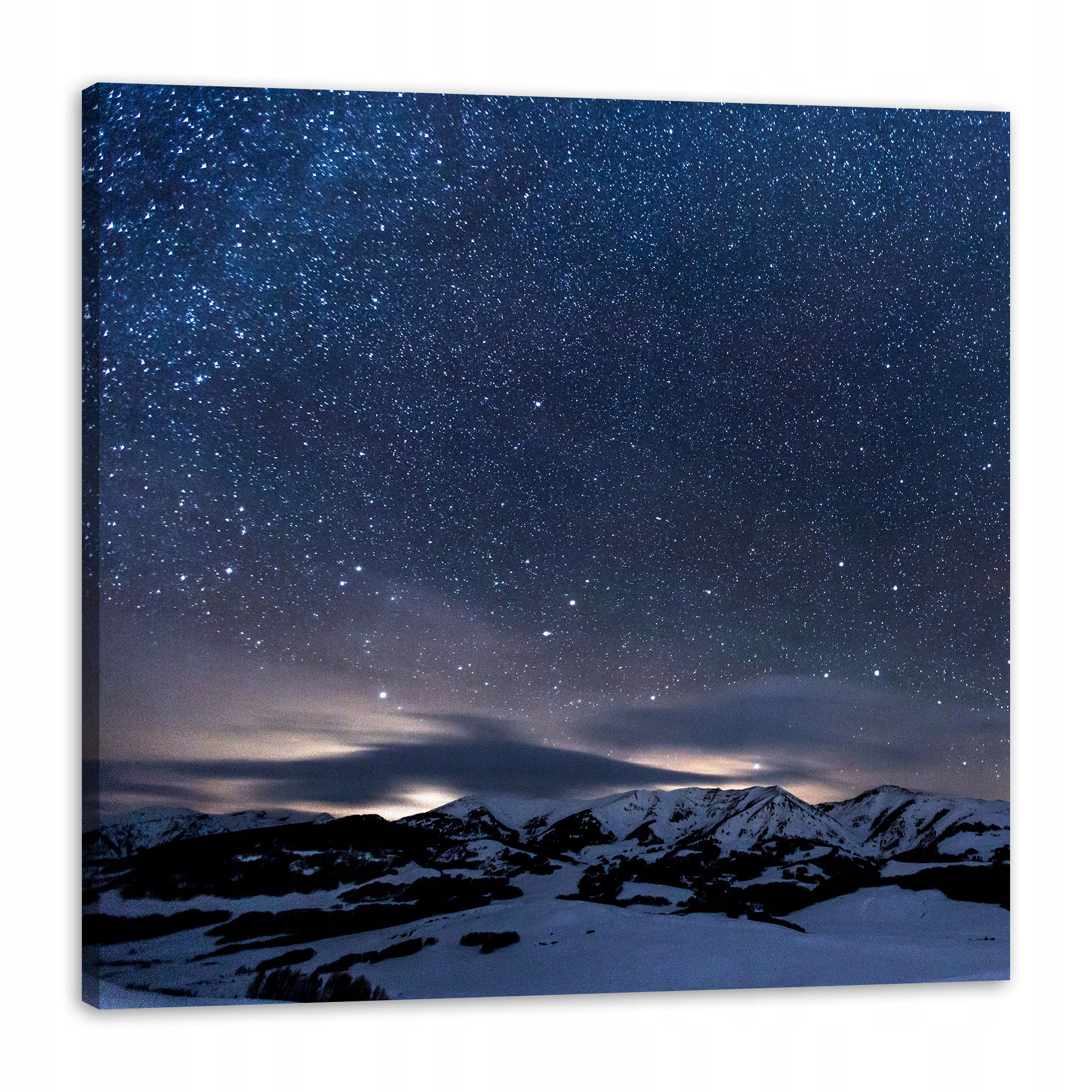 Obraz na plátně Vesmír Příroda Hory ve Sněhu Příroda Zima 90x90