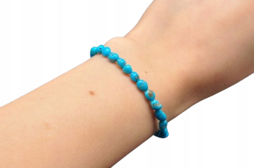 * Tyrkysová Arménie Nádherný Náramek S Nastavitelnou Délkou Č. 32 *