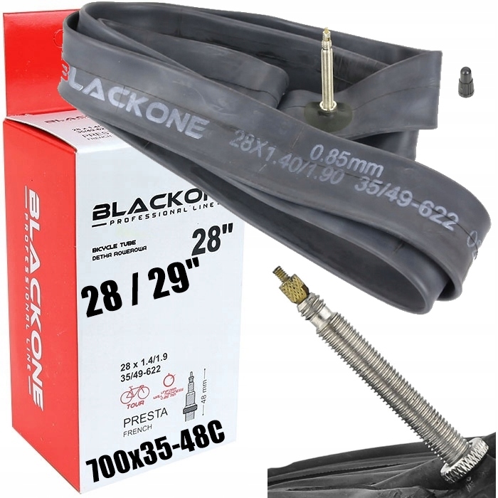 Dętka rowerowa 28 29 x 1,4-1,95 700x 35C 38C 40C 42C 45C 47C 48mm presta