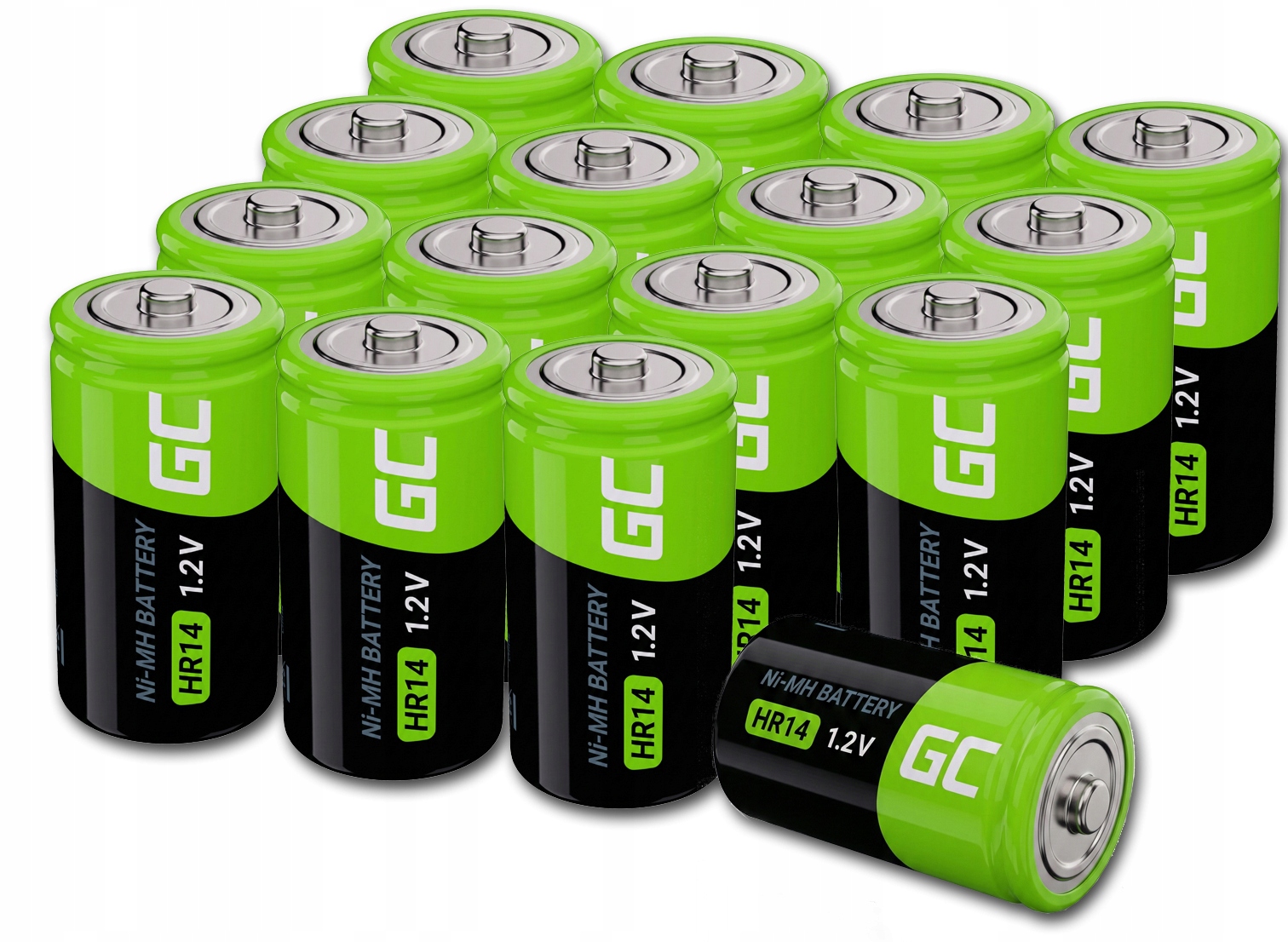 16X Akumulátorové Nabíjecí Baterie Typ C R14 4000MAH NiMH Hračky Ovladače