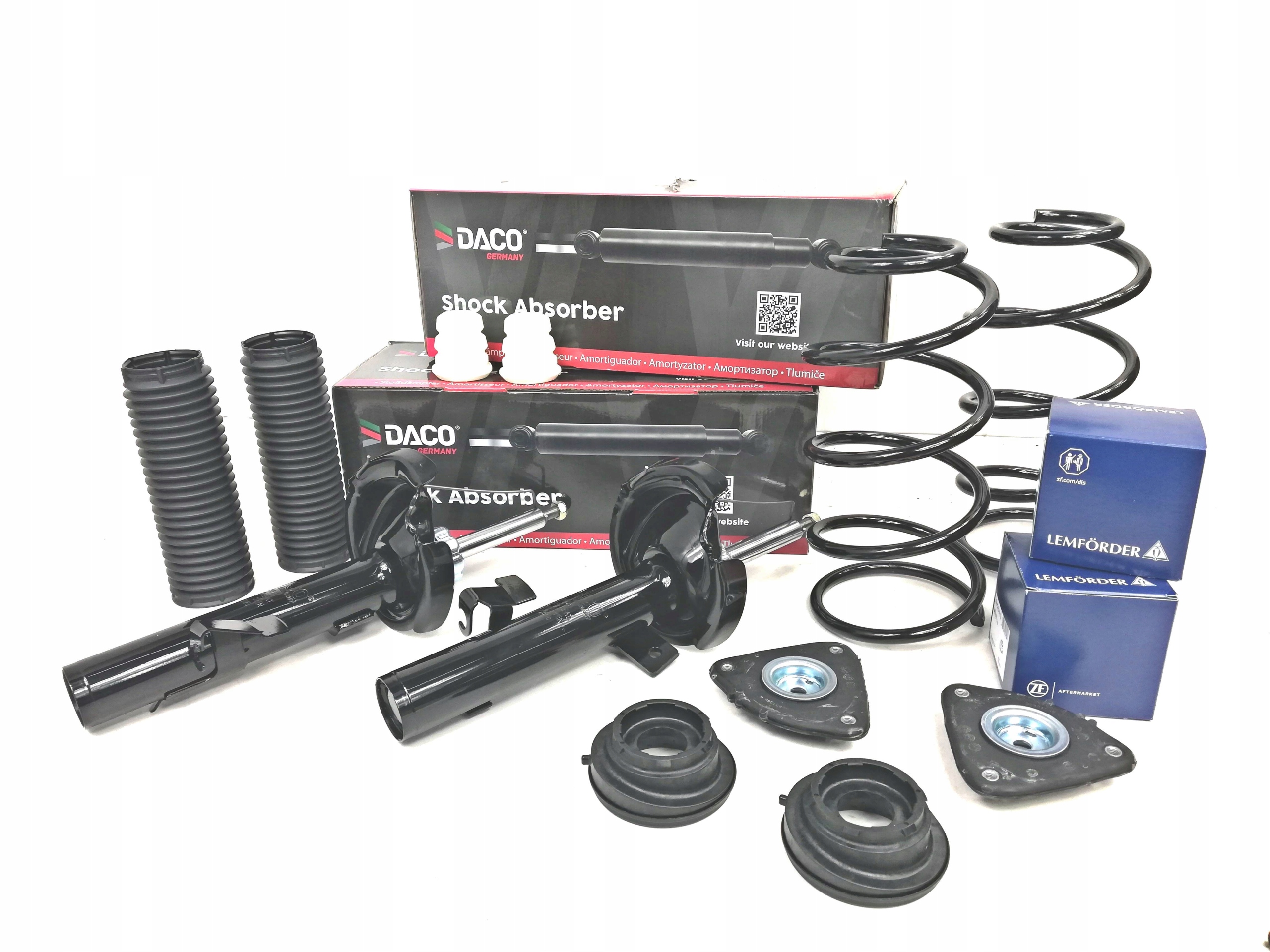 2X AMORTYZATORY SPRĘŻYNY ŁOŻYSKA FORD FOCUS II MK2