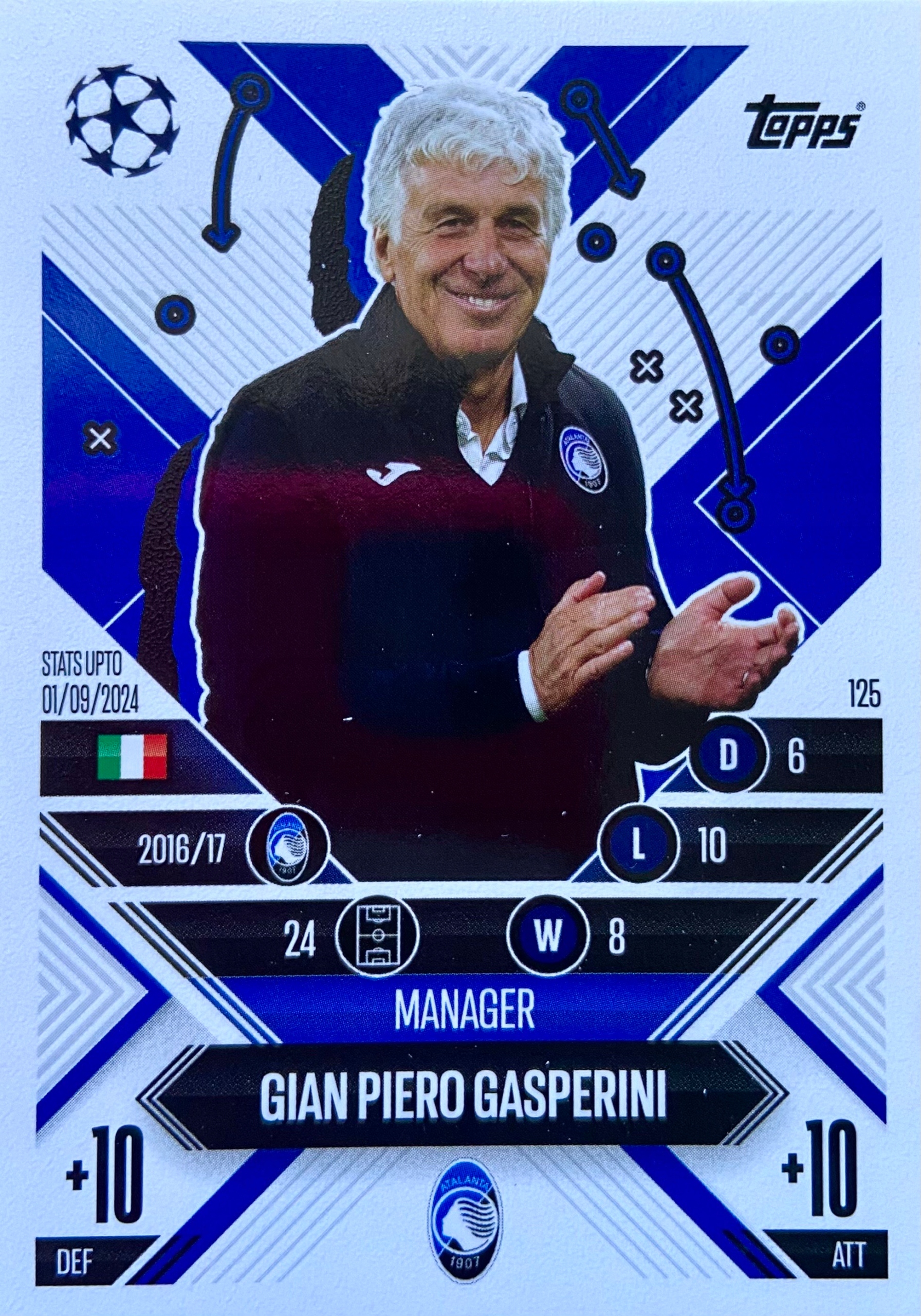 Match Attax Extra 2024/25 2025 Manager 125 Gian Piero Gasperini Atalanta Bc