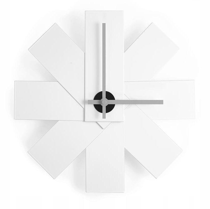 Normann Copenhagen Watch Me Oceľový nástenný hodinový strojček 28 cm biely