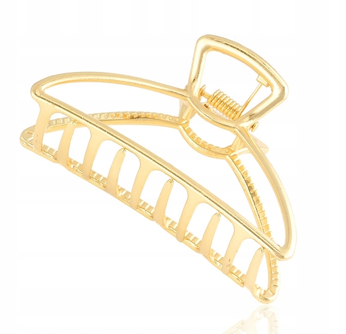 KLAMRA DO WŁOSÓW ZŁOTA METALOWA ROGAL 7,5 cm