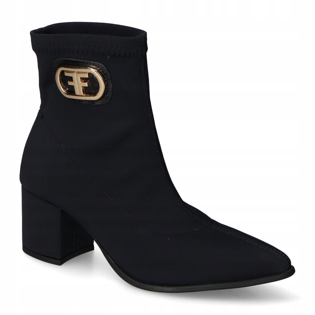 Černé kotníkové Kotníkové Boty Nicole 3128, velikost 40