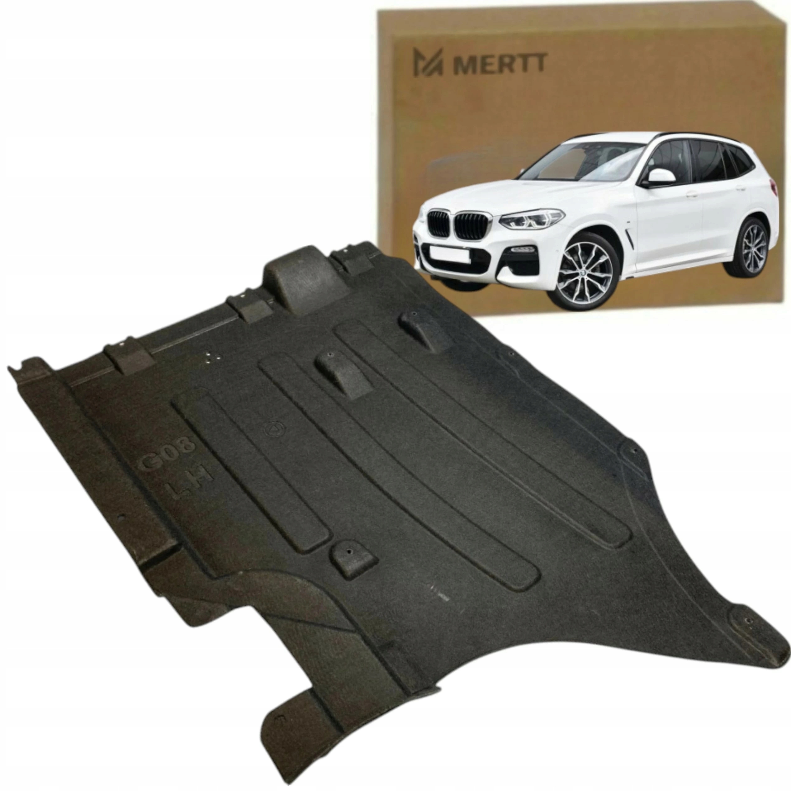 Bmw X3 G01 X4 G02 2018+ Látková podlaha zadní levá krytka podvozku