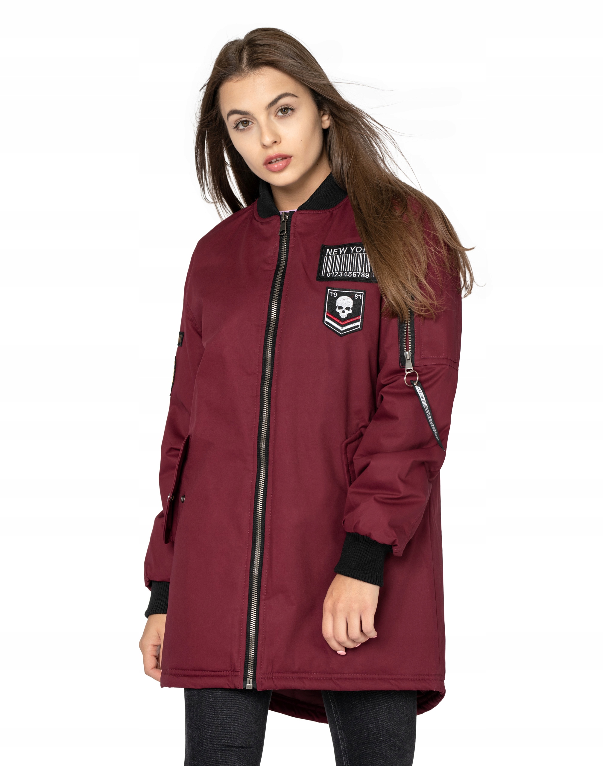 

Kurtka Zimowa Damska Bomberka Ocieplana R60-01 r L