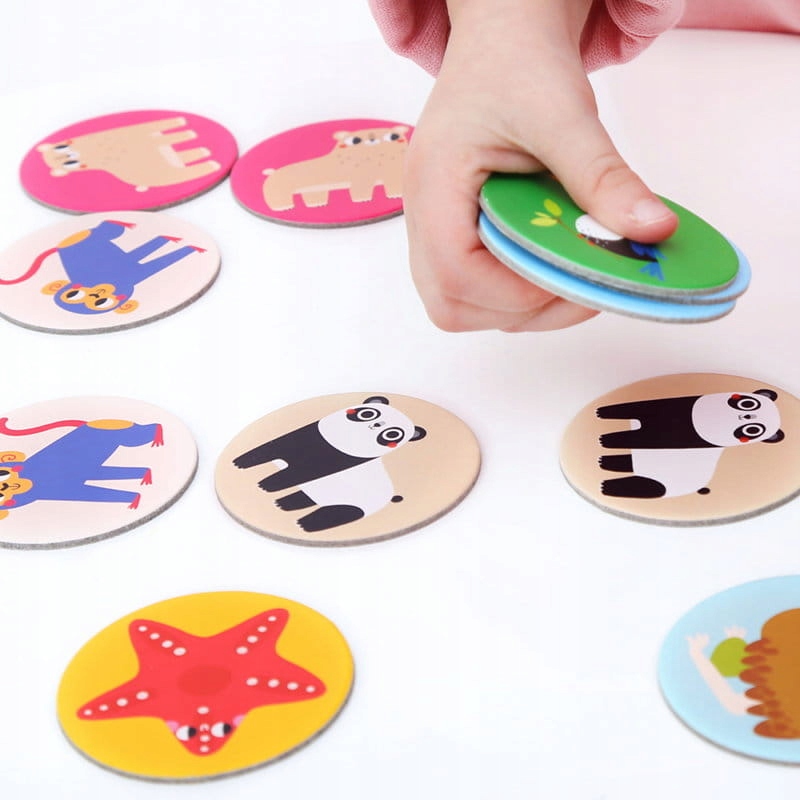CZUCZU Memorki DZIKIE ZWIERZĘTA gra memory edukacyjna EAN (GTIN) 5902983491248