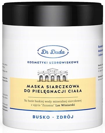 Duda Maska Siarczkowa 500G Zapobiega Odleżynom
