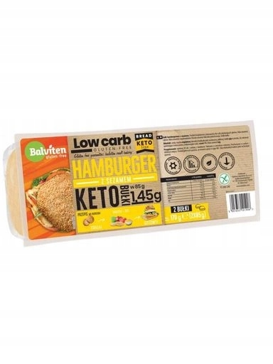 Levně 5 x Balviten Keto hamburgerové rohlíky se sezamem bezlepkové 170 g (2x85 g)