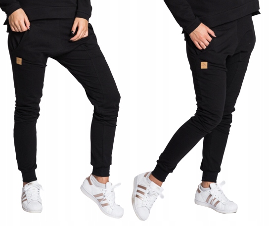

Spodnie dresowe baggy kieszenie casual, Xs/s