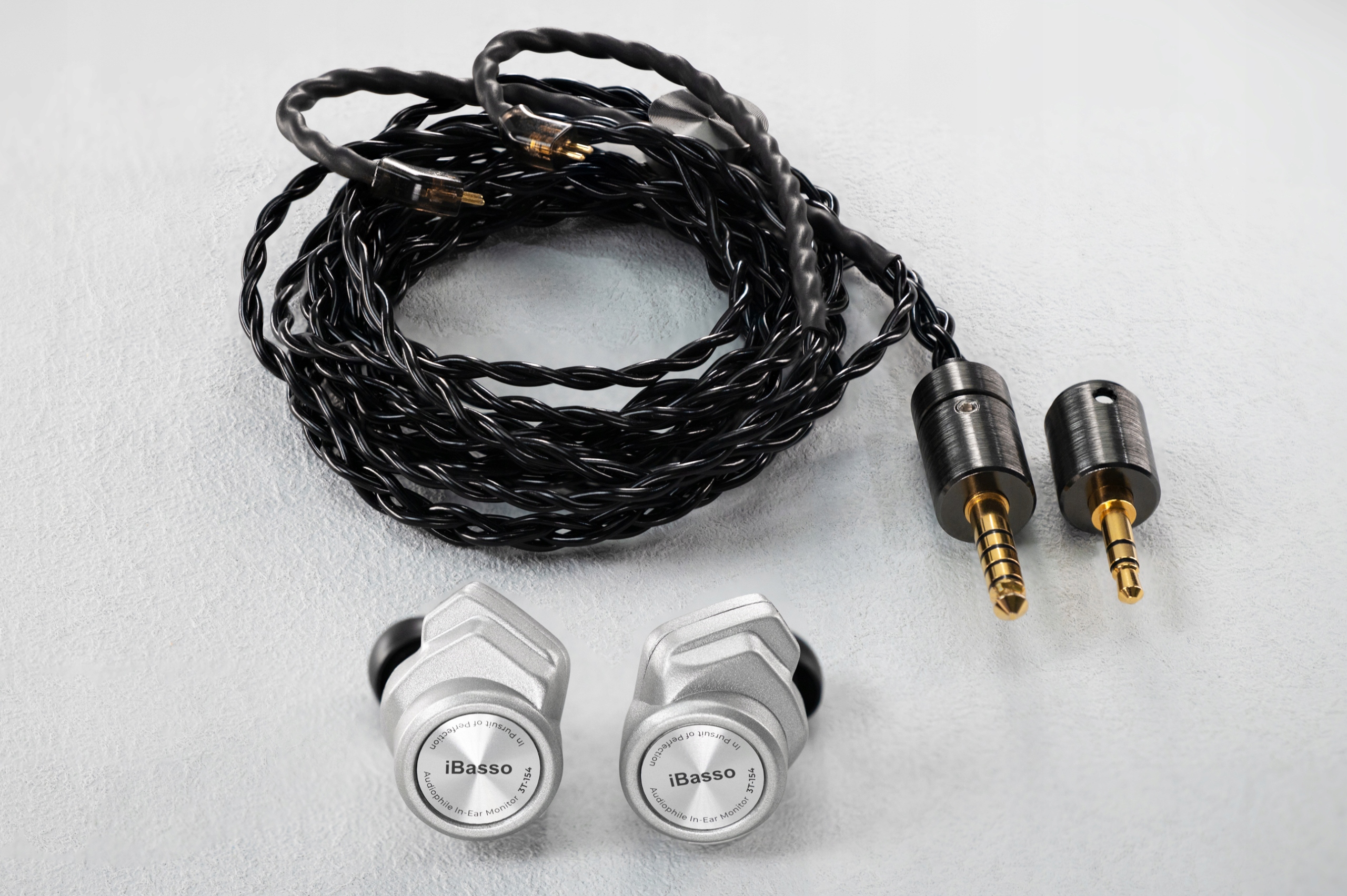 iBasso 3T-154 - Słuchawki z przetwornikiem dynamicznym 15,4 mm - Silver Marka iBasso