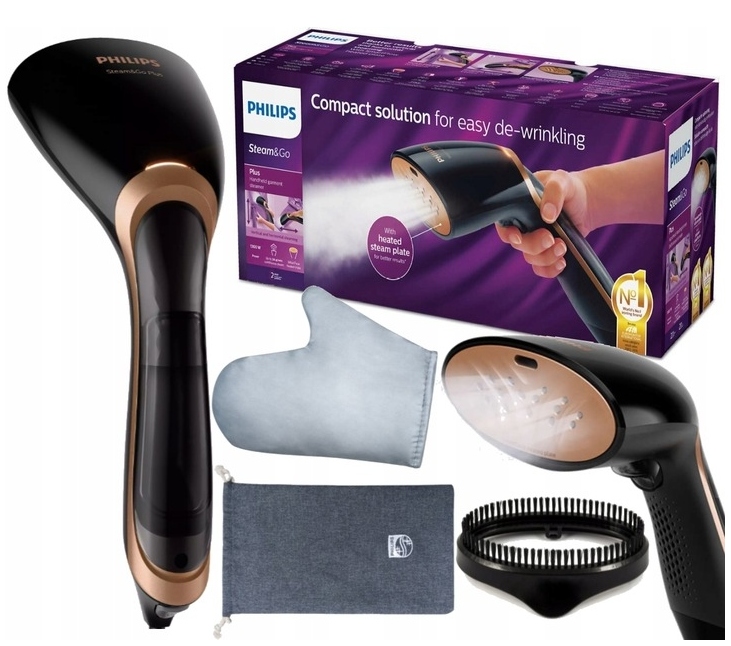 STEAMER DO UBRAŃ PHILIPS PAROWNICA 1300W STEAM GO ŻELAZKO PAROWE W PIONIE