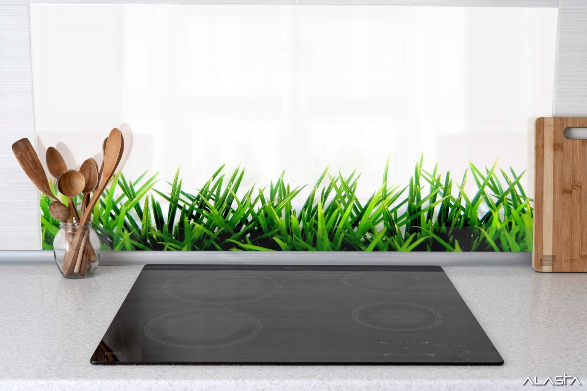 Panel szklany hartowany 90x70 Zielona trawa + KLEJ Liczba m² w ofercie 0.63 m²