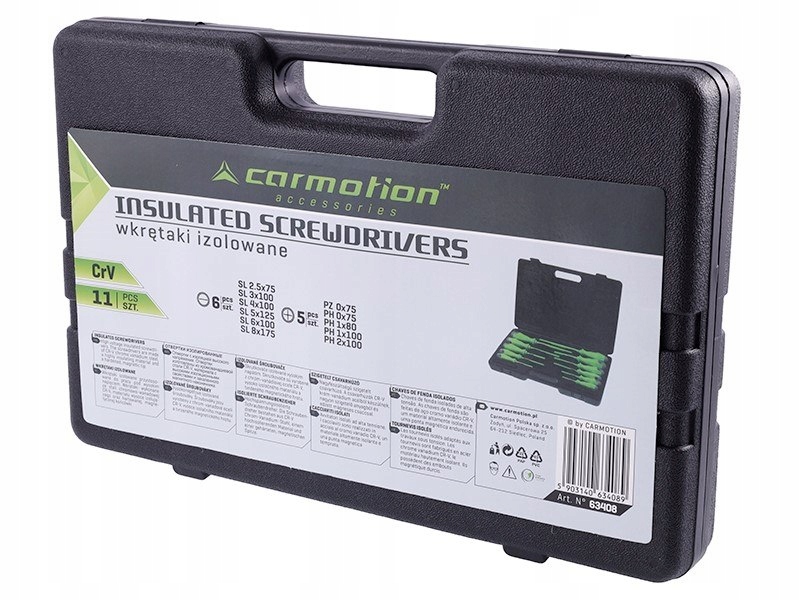 Wkrętaki izolowane, 11 szt. Liczba elementów zestawy