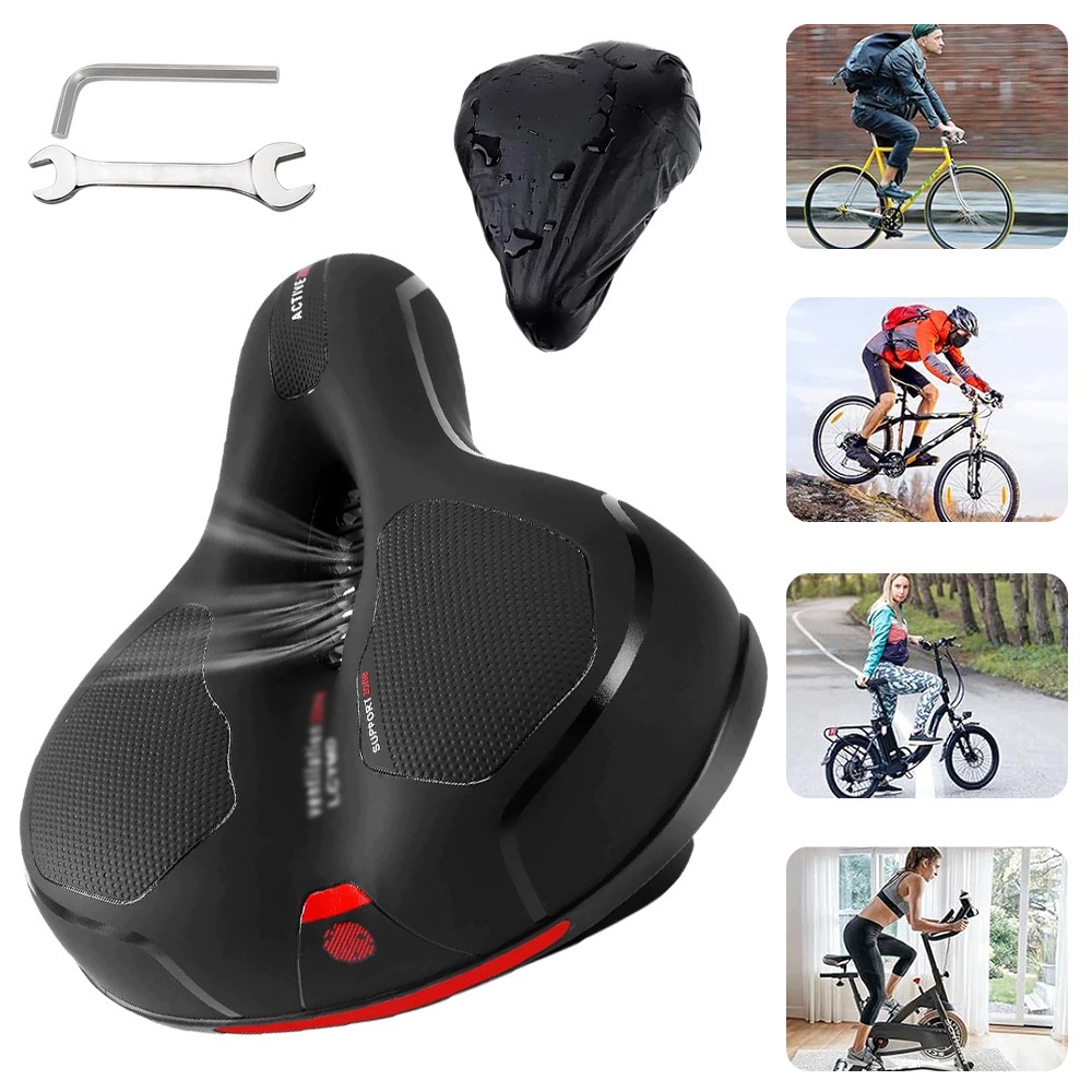 Dlouhé Odpružené Sedlo Otvor Pro Ventilaci Eko Kůže