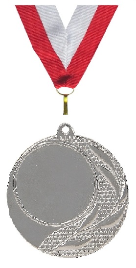

Medal Srebrny z grawerem Nagroda 40mm Wstążka