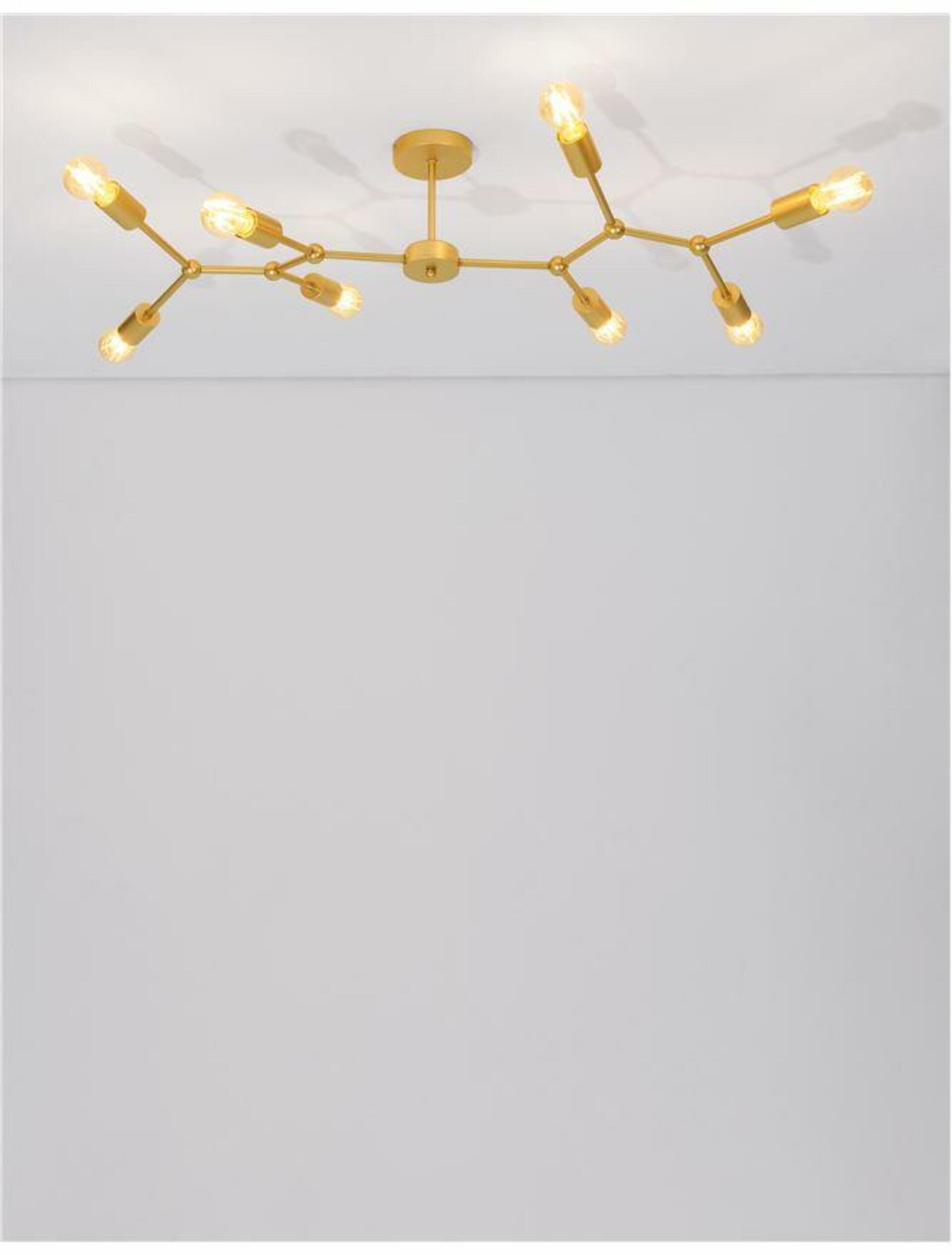 Nova Luce stropné svietidlo Calisto mosadzný kov E27 8x12W 230V IP20 bez žiaru