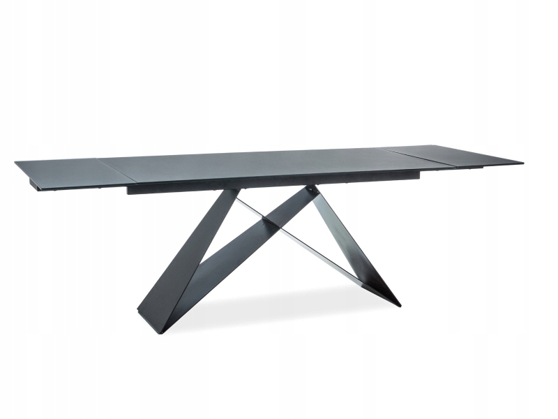 Rozkladací stôl Westin I čierny/čierny mat 160(240) cm