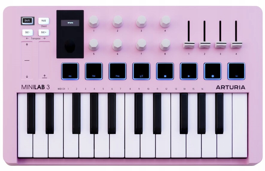 Arturia MiniLab 3 Rose – ovládací klávesnice zdarma Ableton Analog Lab