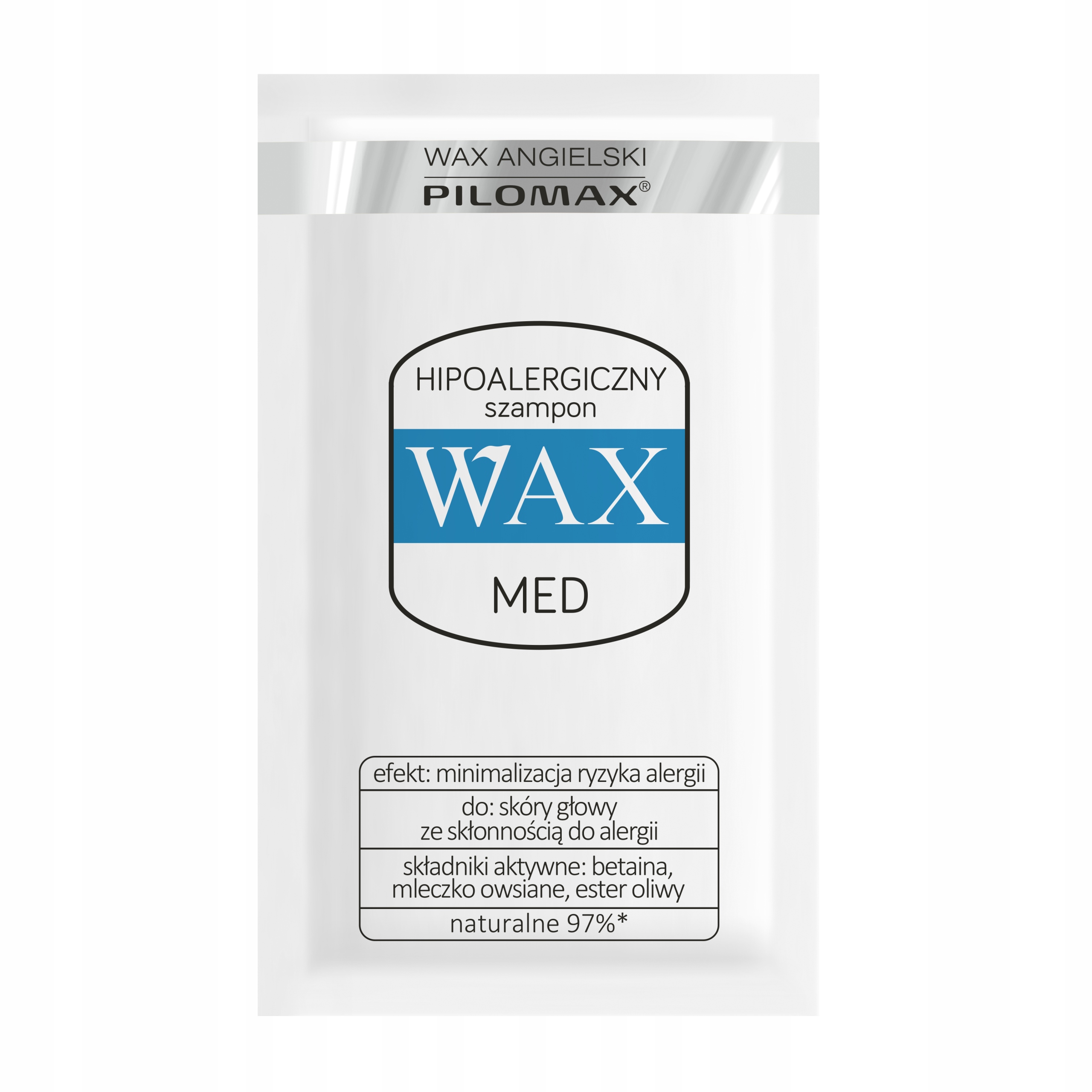 

Wax Pilomax Szampon hipoalergiczny Med 10 ml