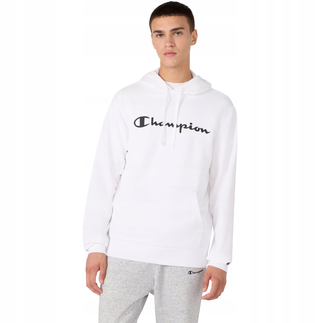 Pánská mikina mikina s kapucí Champion , bílá, velikost Vel.