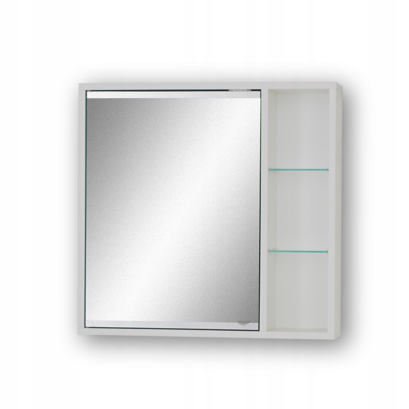 

Szafka wisząca z lustr. Maja 50/B Biała lewa