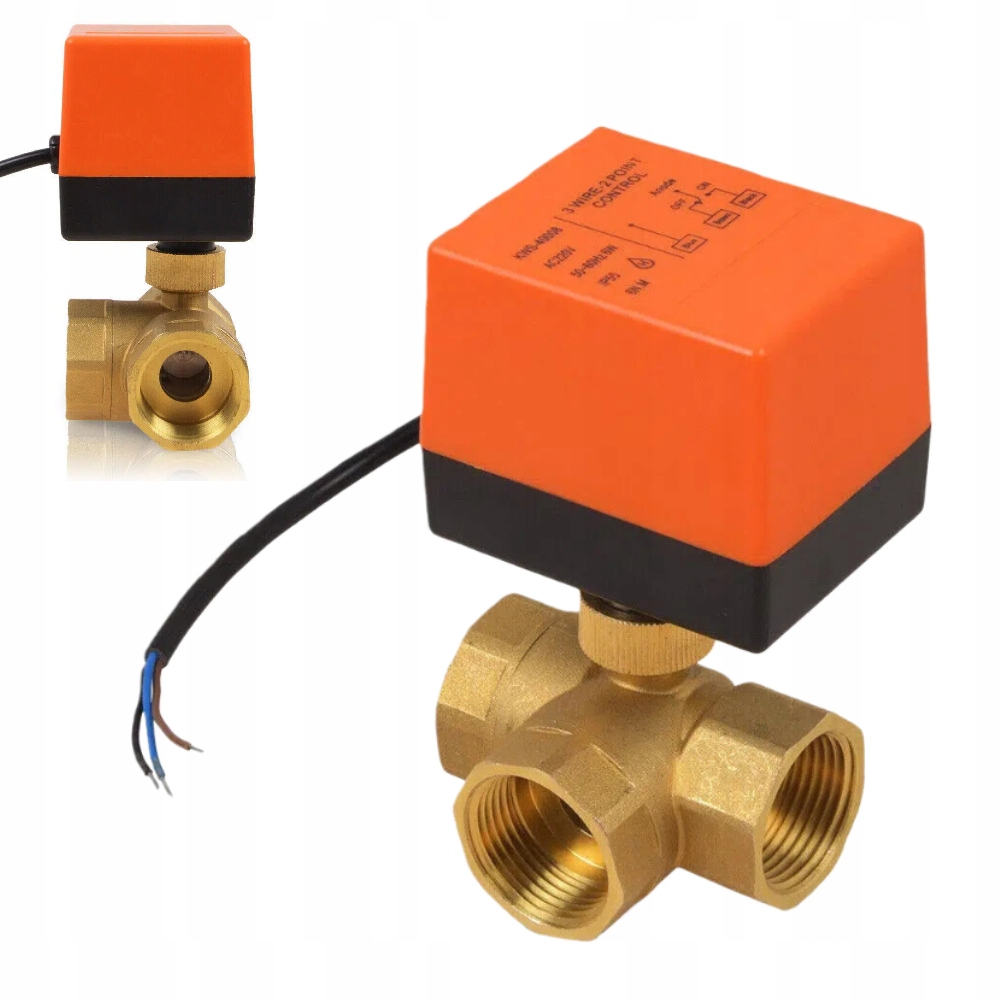 AC220V DN25 Třícestný elektroventil s přepínacím pohonem