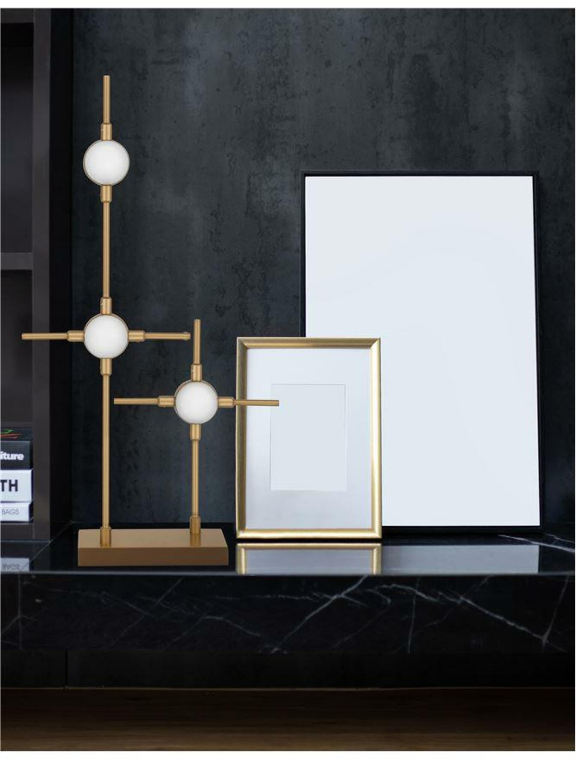 Nova Luce nástenné svietidlo Atomo zlatý kov a akryl Led 3 x 2.4W 230V 3000K