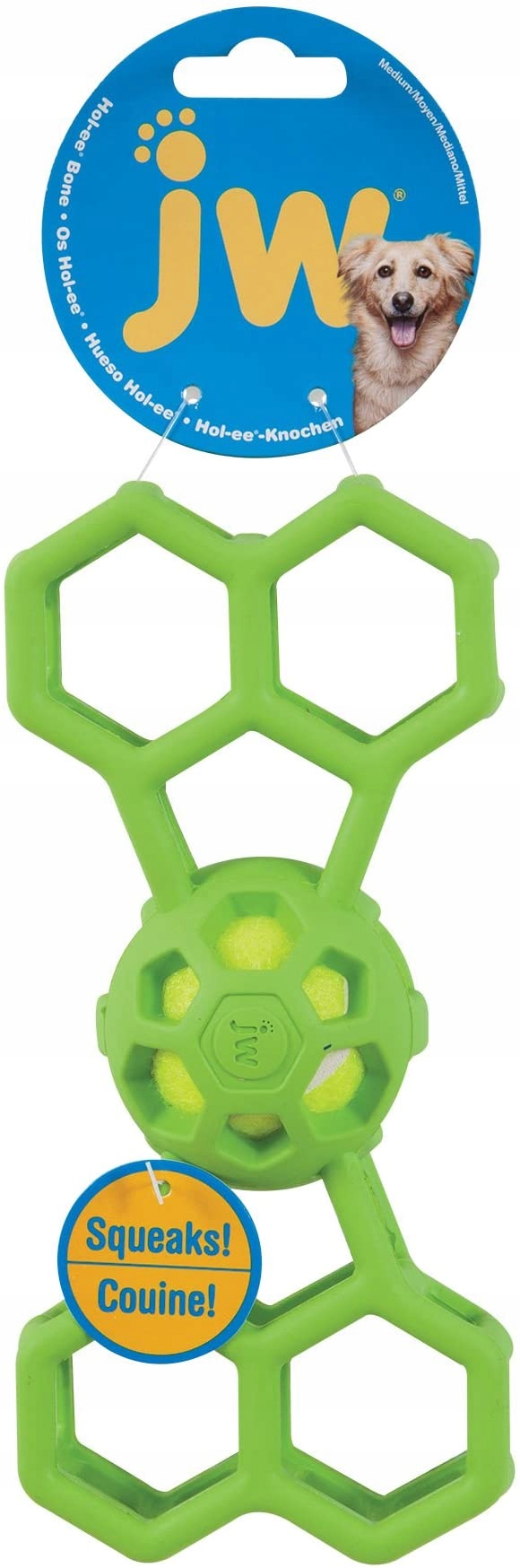 

Zabawka dla psa Jw Hol-EE Ażurka z piłką tenisową