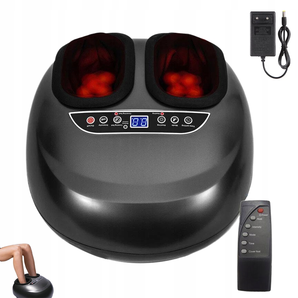 Masażer Do Stóp Z Funkcj Shiatsu Ogrzewania Urządzenie Do Terapii nóg pilot