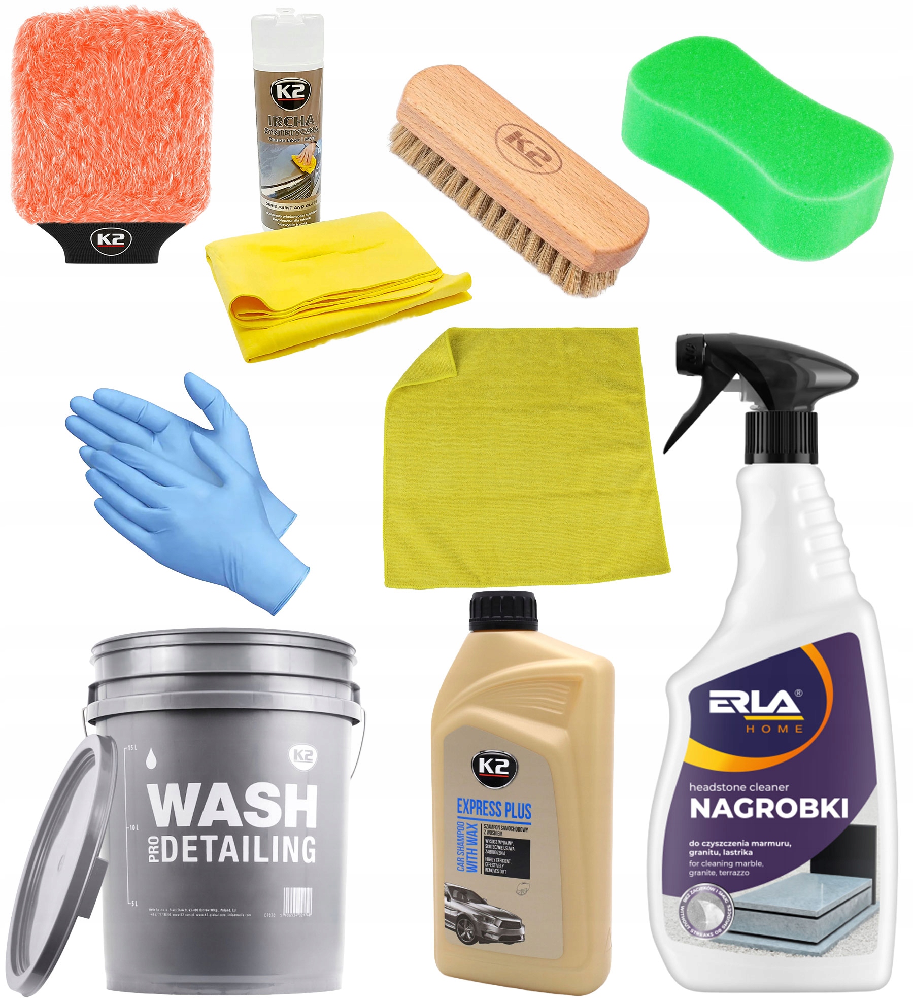 Levně Sada K2 Pro Čištění A Péči O Náhrobky Nitrilové Rukavice