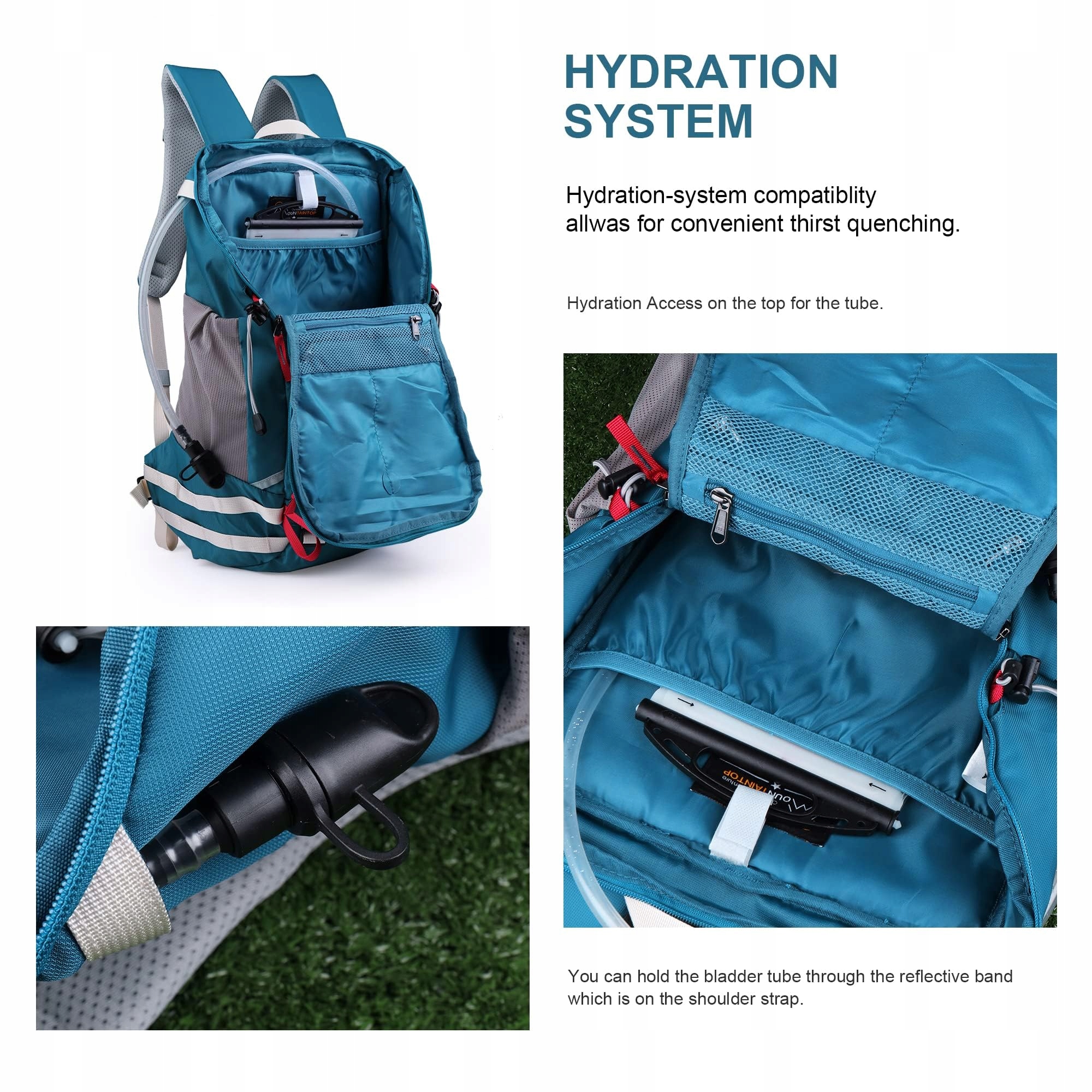 MOUNTAINTOP Plecak Turystyczny 35L Lekki Dla Mężczyzn i Kobiet Outdoor — miniatura 6