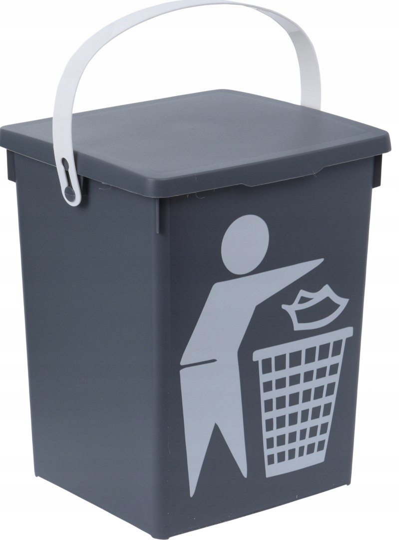 

Pojemnik Na Odpady Bio Kosz Śmietnik 5L Szary