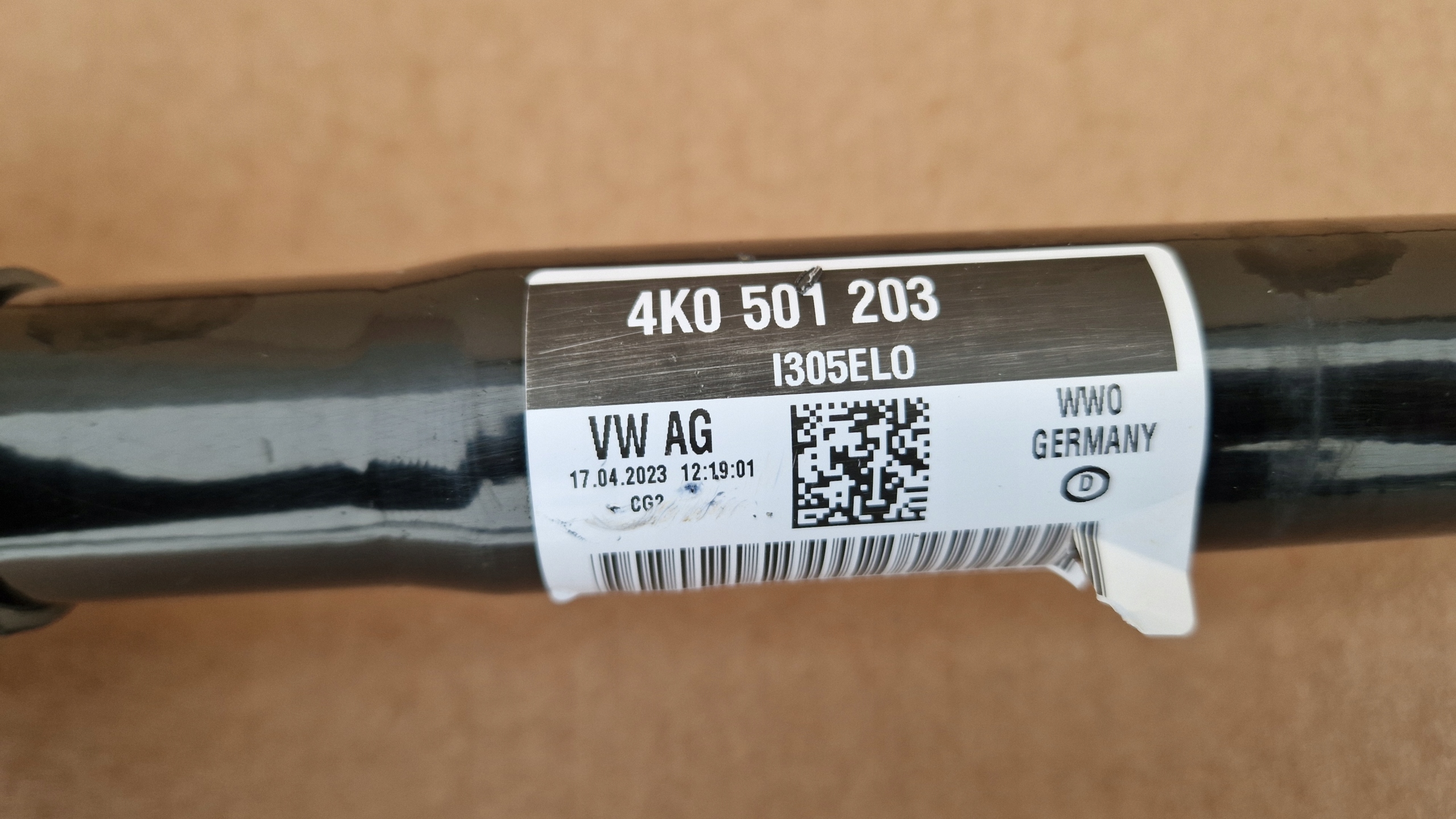 semi-axis PRZEGUBY AUDI A6 C8 A7 A8 4K0501203 rear part left as new original